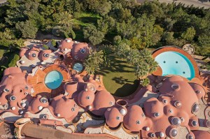 A view of Pierre Cardin's Bubble Palace.