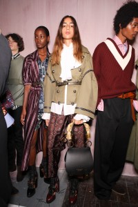 Backstage at Burberry September 2016