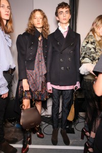 Backstage at Burberry September 2016