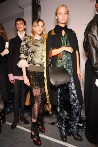 Backstage at Burberry September 2016