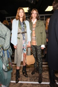Backstage at Burberry September 2016