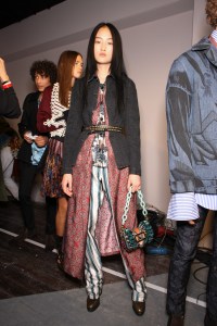 Backstage at Burberry September 2016