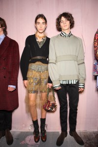 Backstage at Burberry September 2016