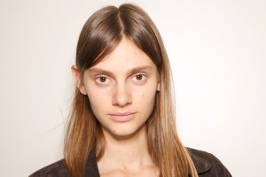 Backstage at Burberry September 2016