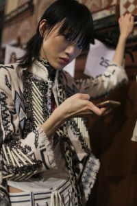 Backstage at Roberto Cavalli Spring 2017