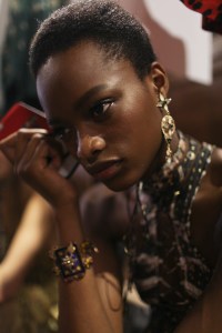 Backstage at Roberto Cavalli Spring 2017