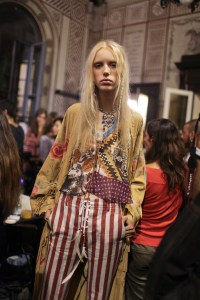 Backstage at Roberto Cavalli Spring 2017