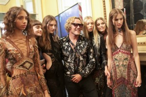 Backstage at Roberto Cavalli Spring 2017