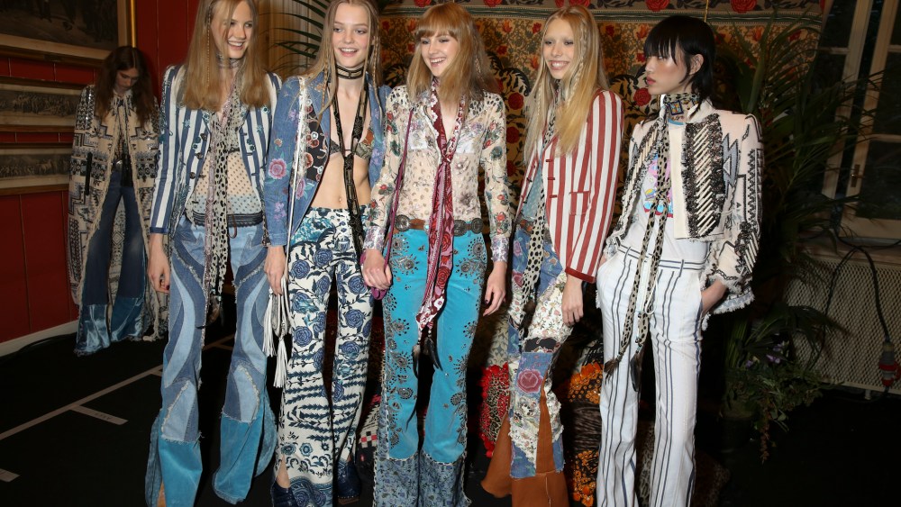 Backstage at Roberto Cavalli Spring 2017