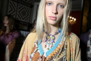 Backstage at Roberto Cavalli Spring 2017