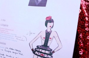 "Dessous Dessus, Upside Down" features set and costume designlong-reigning queen of Parisian lingerie Chantal Thomass.