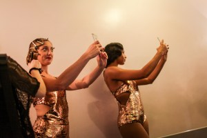 Backstage at Charlotte Olympia RTW Spring 2017
