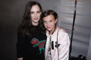 Winona Ryder and Millie Bobby Brown