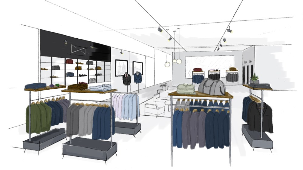 A rendering of the shop at Bloomingdale's