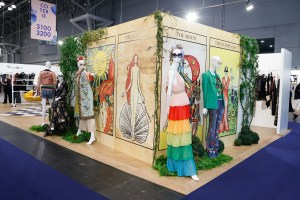 Alice & Olivia's booth.