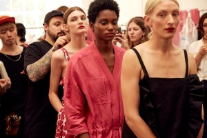 Backstage at Creatures of Comfort RTW Spring 2017