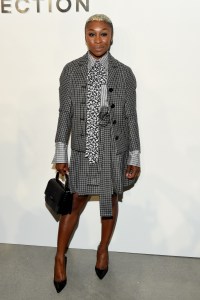 Cynthia Erivo front row at the Michael Kors Spring show.