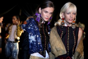 Backstage at Dsquared2 Spring 2017