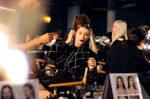Backstage at DKNY RTW Spring 2017