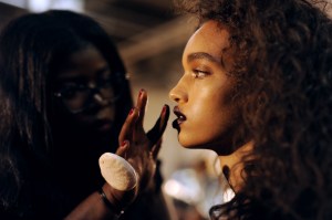 Backstage at DKNY RTW Spring 2017