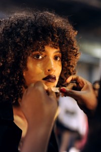 Backstage at DKNY RTW Spring 2017