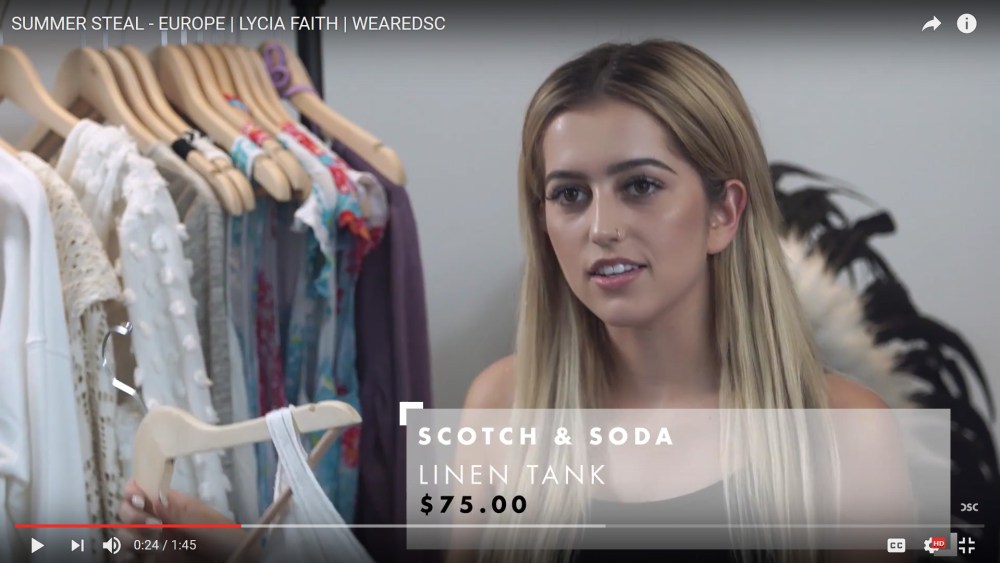 YouTube vlogger Lycia Faith on segment for Digital Shopping Channel
