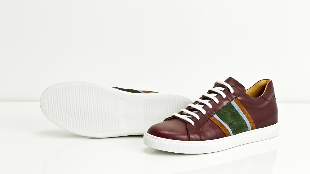 The mixed media sneaker