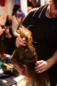 Backstage at Eckhaus Latta RTW Spring 2017