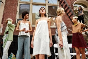 Backstage at Eckhaus Latta RTW Spring 2017