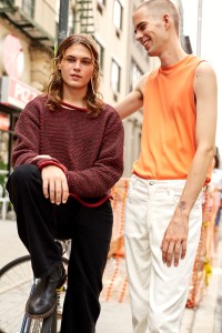 Backstage at Eckhaus Latta RTW Spring 2017