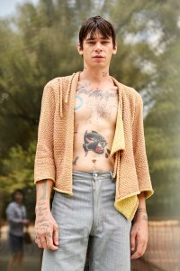 Backstage at Eckhaus Latta RTW Spring 2017