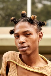 Backstage at Eckhaus Latta RTW Spring 2017
