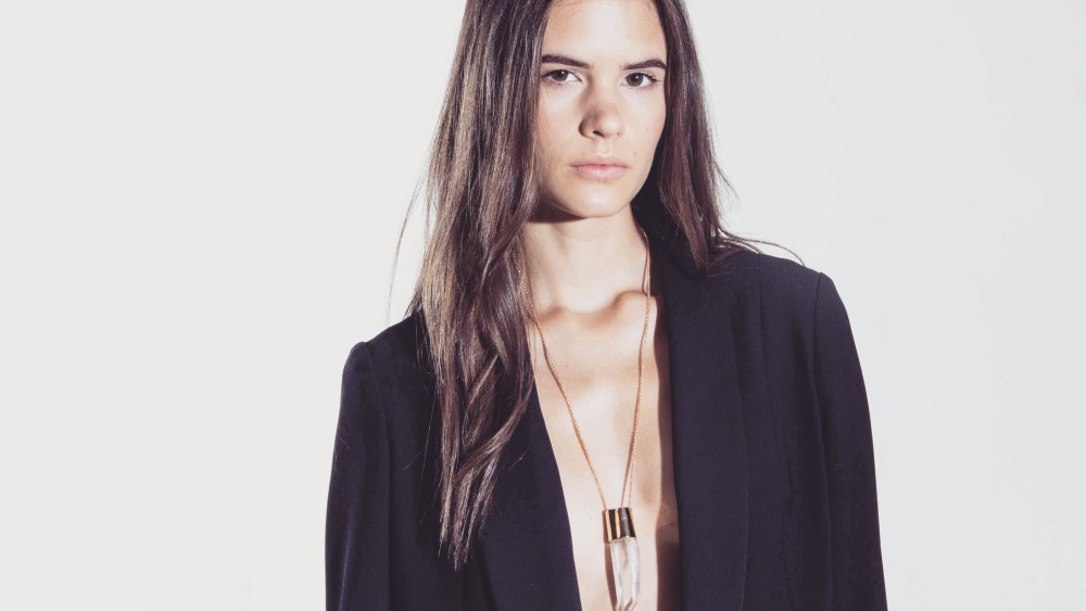 A crystal necklace from Erin Fetherston x Unearthen