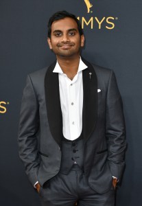 Aziz Ansari in Ermenegildo Zegna Made-to-Measure Emmys 2016