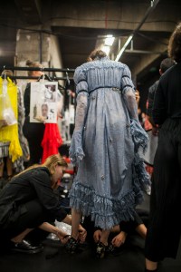 Backstage at Erdem RTW Spring 2017