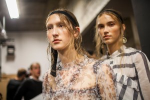 Backstage at Erdem RTW Spring 2017