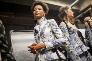 Backstage at Erdem RTW Spring 2017