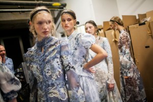 Backstage at Erdem RTW Spring 2017