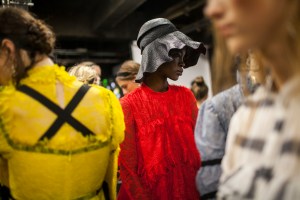 Backstage at Erdem RTW Spring 2017