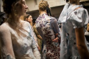Backstage at Erdem RTW Spring 2017