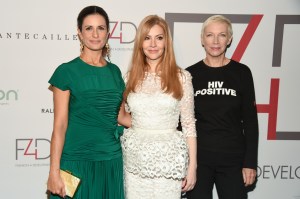 Livia Firth, Evie Evangelou, and Annie Lennox