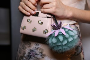 Backstage at Fendi Spring 2017