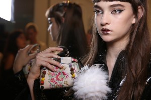 Backstage at Fendi Spring 2017