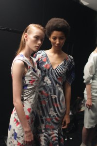 Backstage at Salvatore Ferragamo Spring 2017