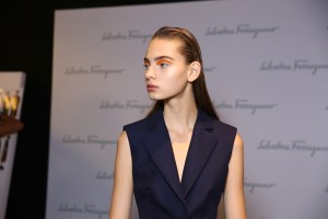 Backstage at Salvatore Ferragamo Spring 2017