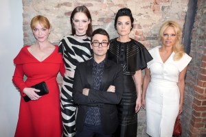 Christina Hendricks, Coco Rocha, Christian Siriano, Jaimie Alexander and Pamela Anderson.