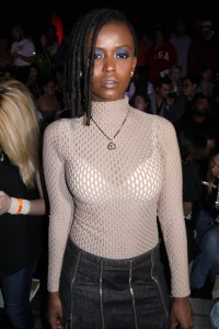 Kelela in the front row