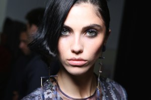 Backstage at Giorgio Armani Spring 2017
