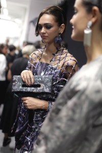 Backstage at Giorgio Armani Spring 2017