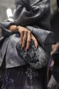 Backstage at Giorgio Armani Spring 2017